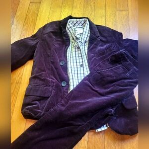 Gymboree Black Velour Suit/shirt Size 4T